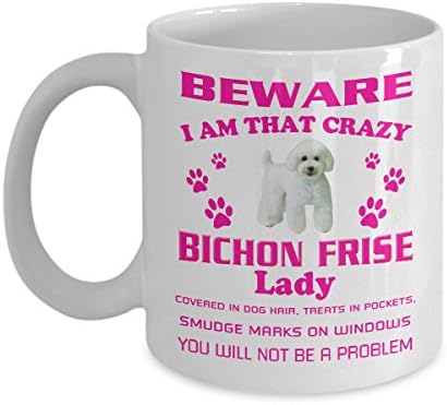 Bichon Frise Mug - Bichon Frise Coffee Mug - Bichon Frise Dad Mug - Bichon Frise Mom Mug - Bichon Frise Dad Coffee Mug - 11 Oz White Ceramic Tea Cup
