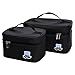 LUXINYU Insulated Lunch Box Bento Bag Thermal Cooler for Office/School/Picnic, Set of 2, Black