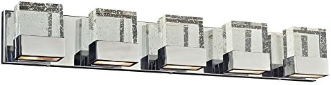 PLC Lighting 1655PC 5 Light Regis Collection Vanity Lighting Fixture
