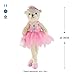 Wewill Ballerina Teddy Bear Stuffed Animals Cute Soft Toy Plush Creative Doll Birthday Christmas Valentine Gift, 23-Inch,Pink