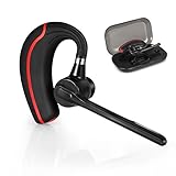 Bluetooth Earbuds, Dual Wireless Headphones Handsfree Bluetooth Headset Stereo with Mic, True V4.1 Earpiece with Charging Case for iphone Samsung Smartphones(Black)