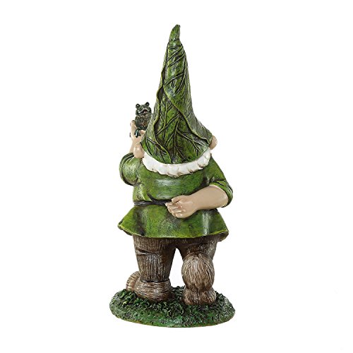 Resin Outdoor Garden Decorative Statuary,Gnome with Frog Pricepulse