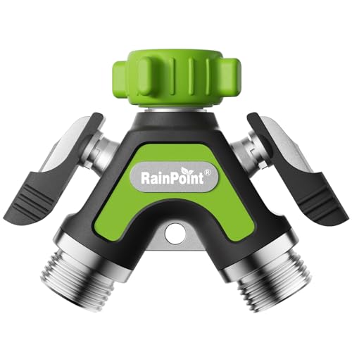 RAINPOINT 2 Way Metal Garden Hose Splitter