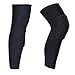 O-Best 2 Packs (1 Pair) Protective Compression Wear Breathable Honeycomb Knee Pads Crashproof Antislip Basketball Leg Knee Sleeve Protector Gear (Black, Large)