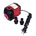 COODIA 320GPH (1200L/H) Aquarium Submersible Pump 25W 6.5ft High Lift Fountain Water Pump For Aquarium, Fish Tank, Pond, Hydroponics and Graden Sparying with 5.9ft (1.8M) Power Cord, 2 Nozzles