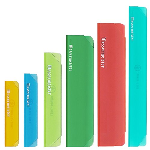 Messermeister 6-Piece Knife Edge-Guard Set, Translucent Multi-Color