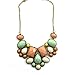 HuntGold Hot Luxury Jewelry Geometric Polygon Gem Acrylic Pendant Chain Choker Necklace