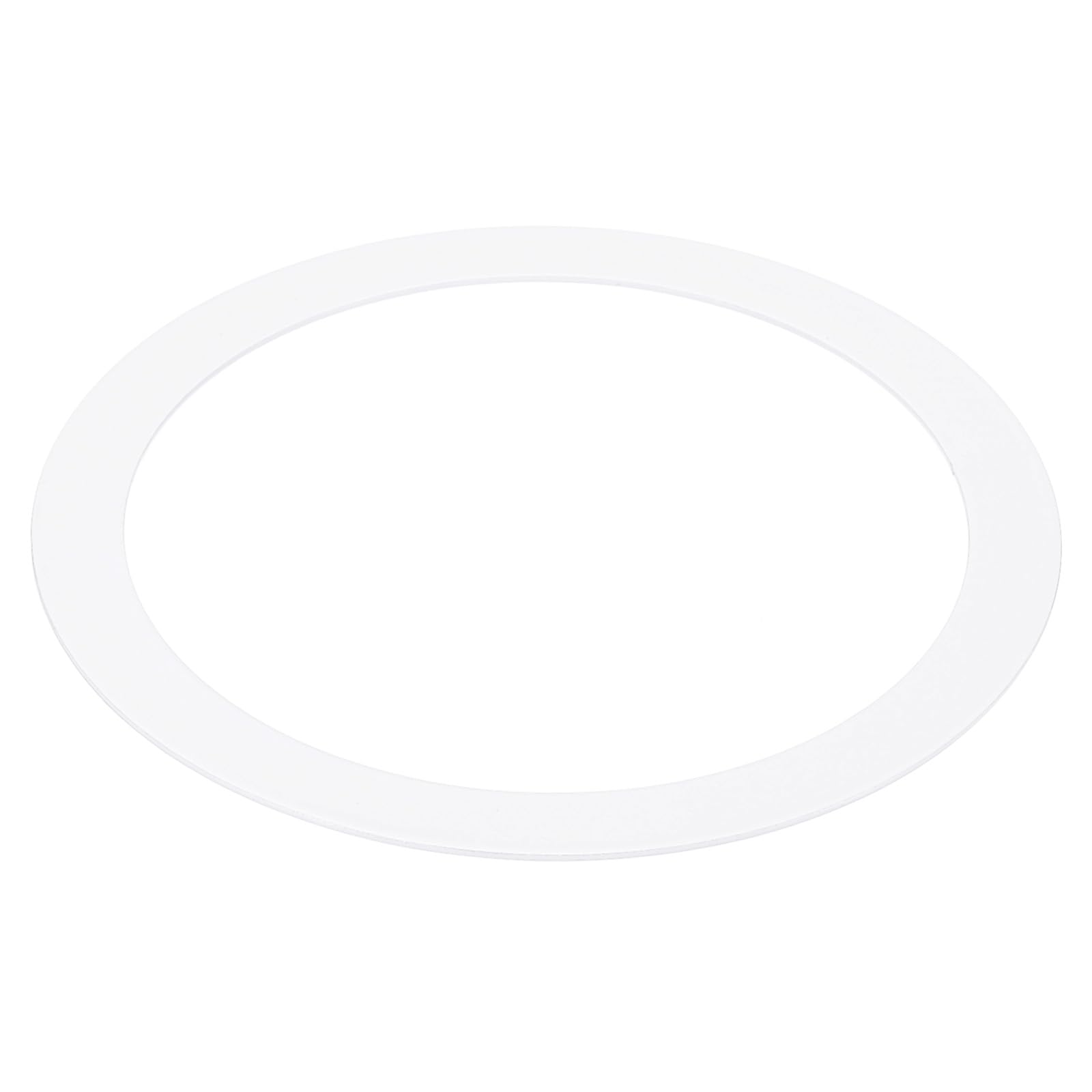 PATIKIL 3.39" ID 4.13" OD Goof Rings for Recessed Light, Gloss White Goof Metal Trim Ring Lighting Fixture for Ceiling Wall Recessed Can Downlights