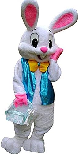 Rabbit Easter Bunny Mascot Costume Cartoon Cosplay Adult Fancy Dress Outfit