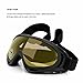 FREEHAWK® Adjustable UV Protective Outdoor Glasses Motorcycle Goggles Dust-proof Protective Combat Goggles Military Sunglasses Outdoor Tactical Goggles to Prevent Particulates in Yellow