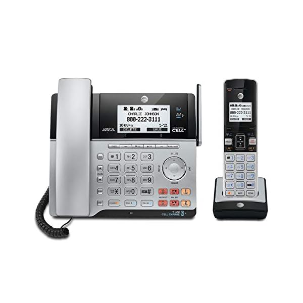 AT&T TL86103 DECT 6.0 Connect to Cell 2 Line Answering System with