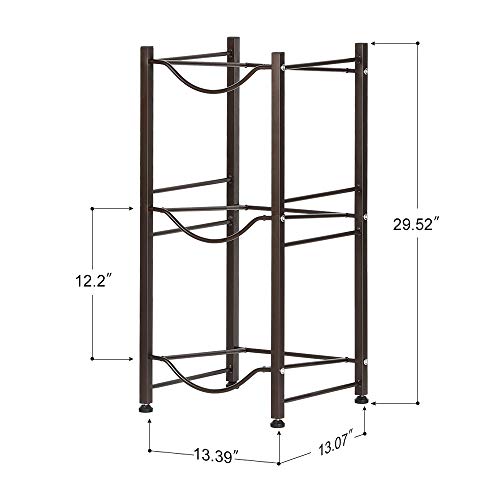 Nandae Water Cooler Jug Rack, 3-Tier Heavy Duty Water Bottle Holder Storage Rack for 5 Gallon Water Dispenser, Save Space