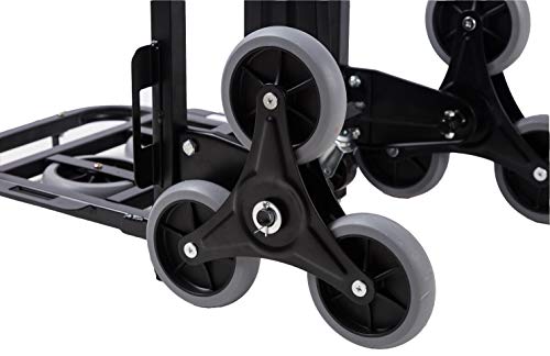 SHZOND Stair Climber Cart 330 LBS Weight Capacity Foldable Stair Climbing Cart with Assistant Wheels and 2 Spare Wheels - Thumbnail 3