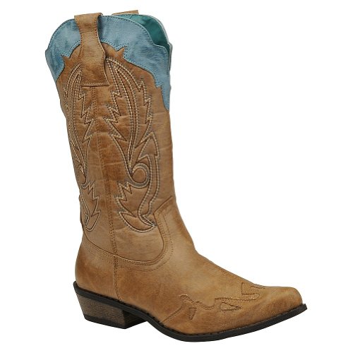 Coconuts by Matisse Women's Cimmaron Boot,Tan/Turquoise,6 M US