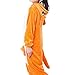 Itopfox Adult Animal Pajamas - Kangaroo One Piece Plush Cosplay Onsies Sleepwear Size S