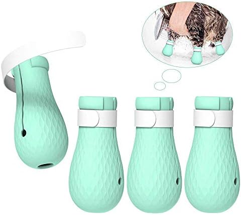 Yult Cat Soft Anti-Scratch Boots Rubber Nail Cover Precaution Scratch Gloves Cat Bathing Precaution Scratch Nail Cover for Cat Injection