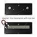 hooroor Solar Lights 73 LED 6000K Wireless Waterproof Motion Sensor Outdoor Light for Patio, Deck, Yard, Garden, Porch, Driveway, with 10 LED Both Sides (Black 1 Pack)