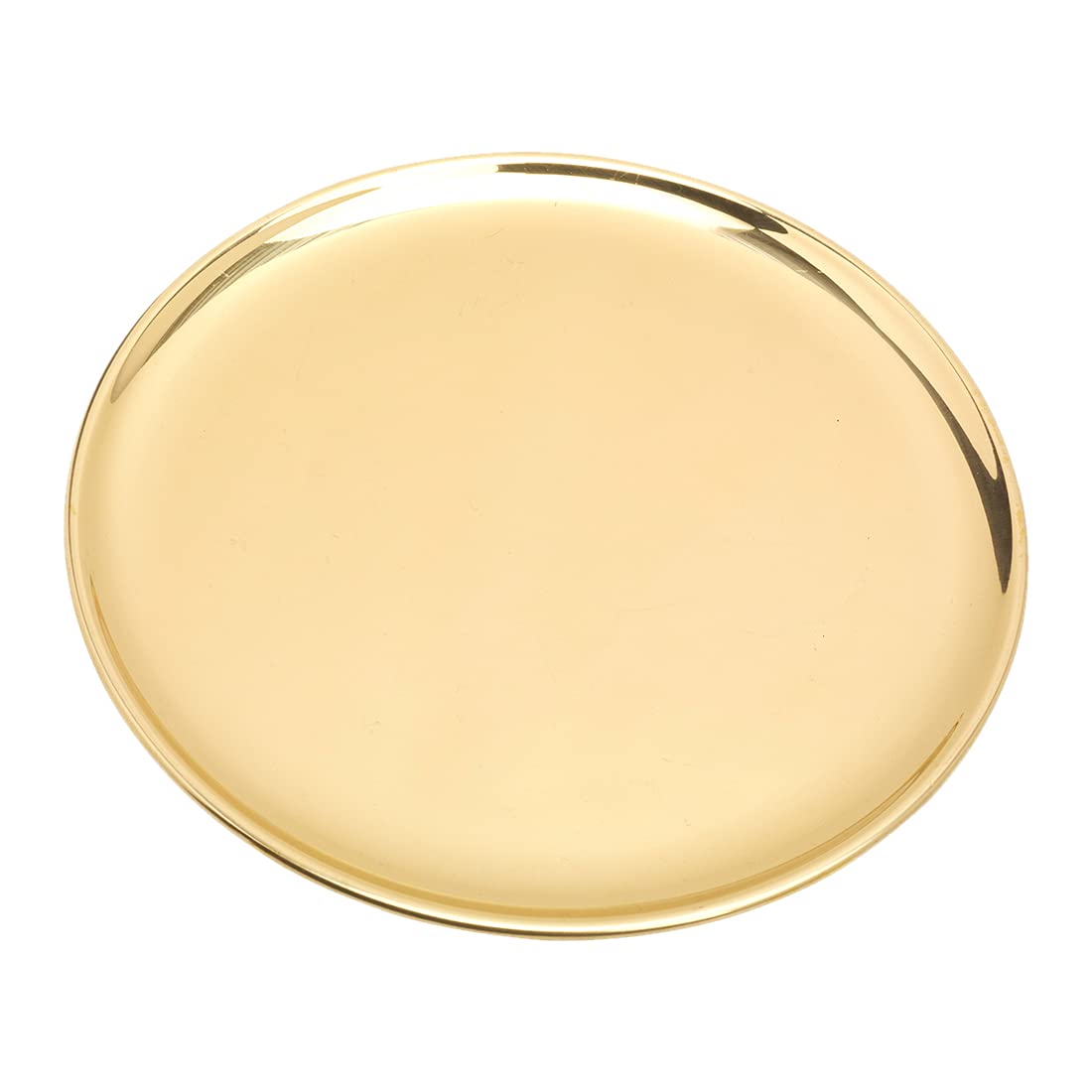 NKlaus Modern Candle plate Ø19cm brass gold high polished coaster table decoration 10577