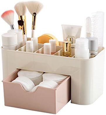 RiWEXA Cosmetic Storage Box Mackup Box Multi Functional Desktop Storage Boxes Drawer Makeup Organizers Storage Boxes (Colour May Vary)