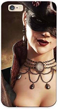 Yellowleaf New Arrival Iphone 6 Case Assassins Creed 4 Black Flag Knife Mask Hat Game Graphics Girl Fantasy Warrior Gothic Pirate Case Cover/ Perfect Design