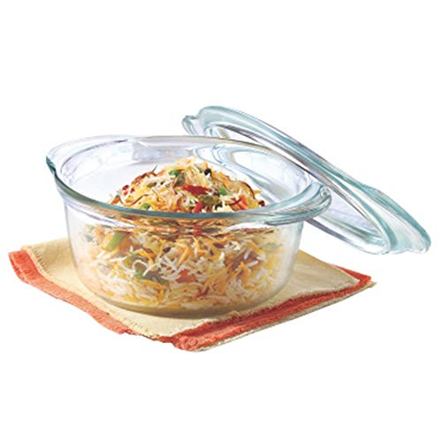 Buy Borosil Glass Casserole Oven and Microwave Safe Serving Bowl