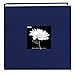 Fabric Frame Cover Photo Album 200 Pockets Hold 4x6 Photos, Cobalt Blue