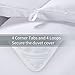 OHAPPES Queen/Full Comforter Soft Goose Down Alternative Duvet Insert for Winter, 8 Corner Loops, Warm Fluffy All Season Hotel Collection, 88 X 88 Inches, White