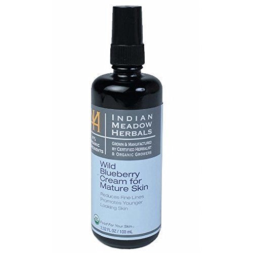 INDIAN MEADOW HERBALS Cream Face Wild Bluberry Matur, 1.69 Ounce