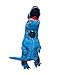 Adult Inflatable T-rex Costume Dinosaur Halloween Suit Cosplay Fantasy Costumes Blue with Backpack & USB Cable
