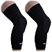 COOLOMG Basketball Knee Pads Compression Leg Sleeves for Volleyball Football Weightlifting Black M