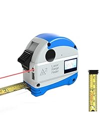 BinleFois   Cinta de pantalla LCD digital 2 en 1, medidor de distancia por infrarrojos, cinta métrica por infrarrojos de 75.0 ft