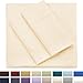 Cosy House Collection Premium Rayon Derived from Bamboo Bed Sheet Set - Cooling Blend - Deep Pocket, Ultra Soft & Breathable Bedding - 4 Piece Set (King, Ivory)