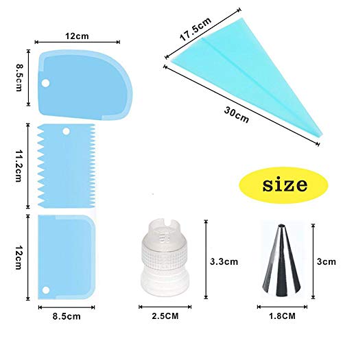 Reusable Silicone Piping Bags and Nozzle,Silicone Icing Piping Cream