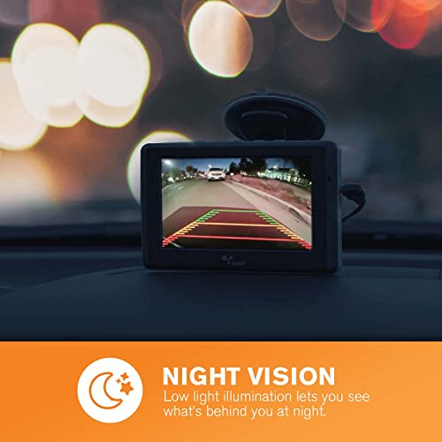 YADA Portable Wireless Backup Camera with 4.3” LCD Monitor. 110° Wide