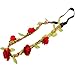 Polytree 8pcs Boho Style Flower Women Girls Hair Band Headband Festival Party Wedding