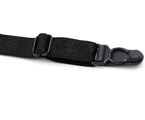 Buyless Fashion Men's Adjustable Thigh Shirt Stay Garter With Plastic Clamps