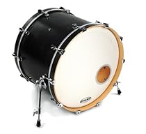 Evans EQ3 Resonant Coated White Bass Drum Head, 22 Inch
