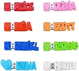 Personalised 3D Print USB Flash Drive 16GB 32GB 64GB Custom Name Memory Stick view 1