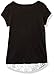 Dream Star Girls' Short Sleeve Screen Top with Lace Infinity Scarf