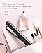 KIPOZI 9/10 Inch Small Flat Iron for Short Hair, Mini Hair Straightener, Lightweight & Portable Mini Flat Iron, Dual Voltage Travel Flat Iron (Black)
