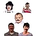 Lonfly Self Adhesive Fake Mustache,Mexican Mustache,Handlebar Mustache,Mustache Costume Party,36 Pack of Mustaches for Halloween Party