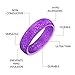 Marrimi Silicone Wedding Rings for Women,Size 4 to 8-5 Rings Pack -Purple with Silver Glitter、White with Turquoise Glitter、White with Pink Glitter、White with Golden Glitter、Black with Silver Glitter