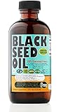 Premium Black Seed Oil Cold Pressed - 4 oz Glass Bottle - Unfiltered, Vegan & Non-GMO, No Preservatives & Artificial Color by Sweet Sunnah Black Cumin Seed Oil from 100% Genuine Nigella Sativa