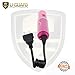 Lipstick Taser Pepper Spray Keychain Self Defense Kit For Women. Personal Protection Non Lethal Stun Gun Flashlight Combo With Police Grade OC, CS & UV Dye Tear Gas. Tazer Color ( PINK )