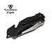 Snake Eye Rescue Style Assisted Opening Knife with Clip EDC Camping Fishing Hiking Pocket Knife (BK)