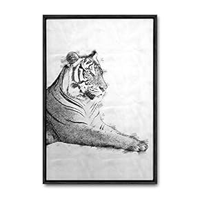 Framed Canvas Wall Art Animals, Flowers, Birds Canvas Prints Home Artwork Decoration for Living Room, Bedroom - 16x24 inches