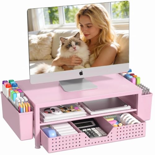 OPNICE Monitor Stand Riser with Drawer
