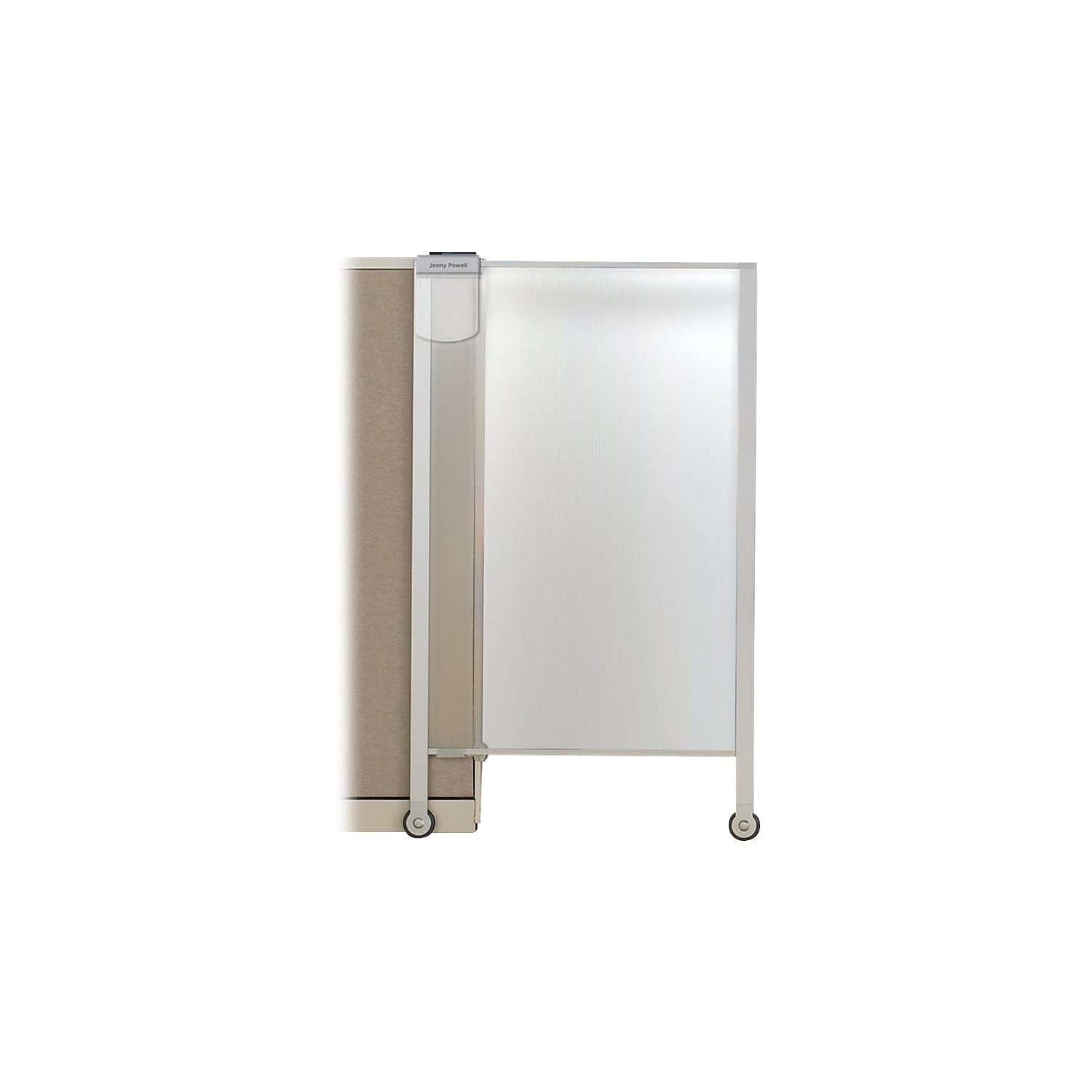 Photo 1 of Premium+Workstation+Privacy+Screen%2c+38w+x+64d%2c+Translucent+Clear%2fSilver