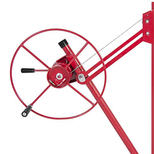 Best Choice Products SKY640 Drywall 11' Lift Panel Hoist Dry Wall Jack Lifter Construction Tools, Large, Red - Image 4