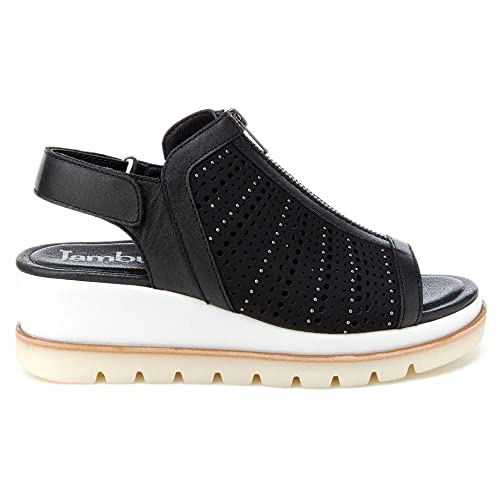 Jambu Harmonia Womens Sandal 6 BM US Black